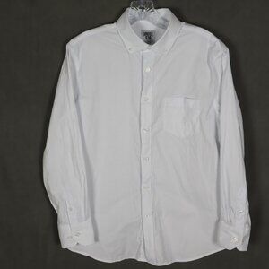 Under 5'10 Shirt Mens Medium White Short Men Classic Oxford Cotton Button Down